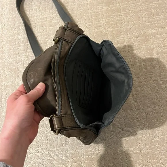 Fossil vintage gray Leather Crossbody Bag - Picture 4 of 5